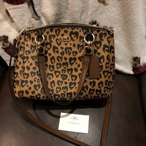 Coach Leopard Print Crossbody Bag